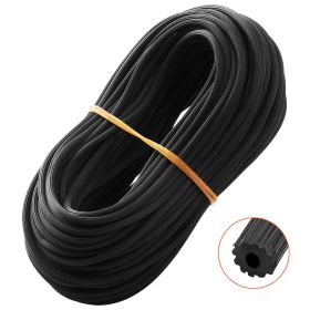 Window Screen Spline, 100 ft x 0.16 in Window Screen Retainer Spline, PVC Window and Door Screen Spline, Hollow Serrated Screen Holder Spline